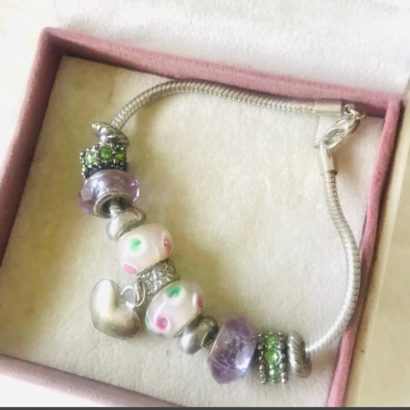 Vintage  Pandora bracelet 12 Charms💕💕in originalbox. Can use charm separately - Picture 7 of 7